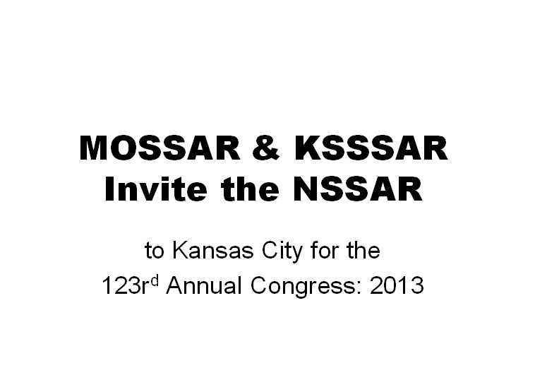 2013 NSSAR Congress