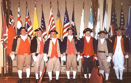 MOSSAR Color Guard team at Daughters of American Revolution Missouri State Convention in Columbia, MO on May 9th, 2002
