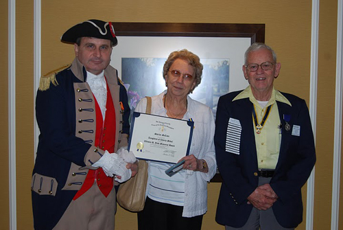 Pictured here is Mrs. Shirley McCann, spouse of Compatriot David McCann, received the 2010 Winona R. Yohe “Women of the Year” Award.  The Harry S. Truman Chapter is extremely proud of Shirley McCann. Her support for our cause makes her a valuable asset to our state society and has provided MOSSAR with untold goodwill and publicity with other patriotic societies.  She is a tremendous asset to our organization.