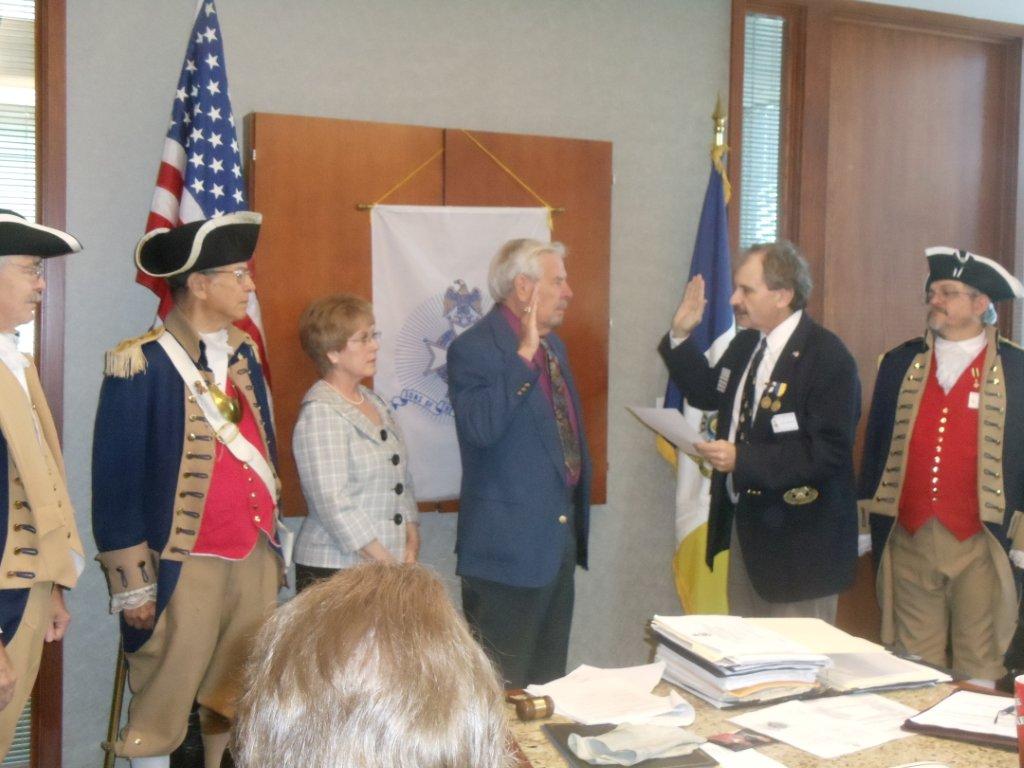 The Harry S. Truman Chapter inducted Compatriot Robert Quint into the ranks at the 324th Meeting on Saturday, June 9, 2012. President Dirk A. Stapleton and the Harry S. Truman Chapter Color Guard officiated during the ceremony.  President Dirk Stapleton presented Compatriot Robert Quint with his membership oath, membership certificate, and challenge coin.