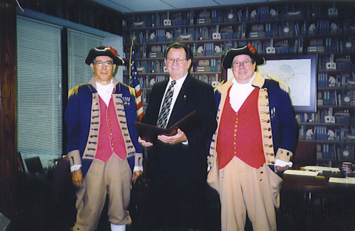 20 Year Proclamation for MOSSAR Harry S. Truman Chapter, honored by local Independence, MO Mayor Rondell F. Stewart, Robert L. Grover and James L. Scott on August 4, 2004