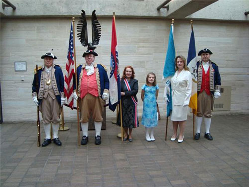 The Independence Pioneers DAR Chapter and MOSSAR Color Guard