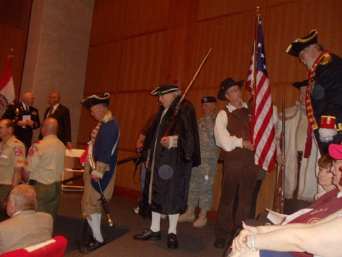 The MOSSAR Color Guard Team participated on Memorial Day 2013. The team participated in the Memorial Day event located at the Liberty Memorial tower in Kansas City, MO, which honors World War I veterans.