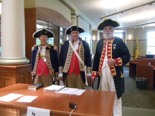 Pictured here is the MOSSAR Guard at the 5th Anniversary Celebration of the Midwest Genealogy Center, Mid-Continent Library in Independence, Missouri on Saturday, June 8, 2013.