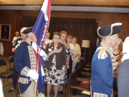 The MOSSAR Color Guard Team participated at the Westport DAR Chapter 75th Birthday Celebration, on Monday, June 18, 2012, which was held at Linda Hall Library located at theUniversity of Missouri, in Kansas City, MO.