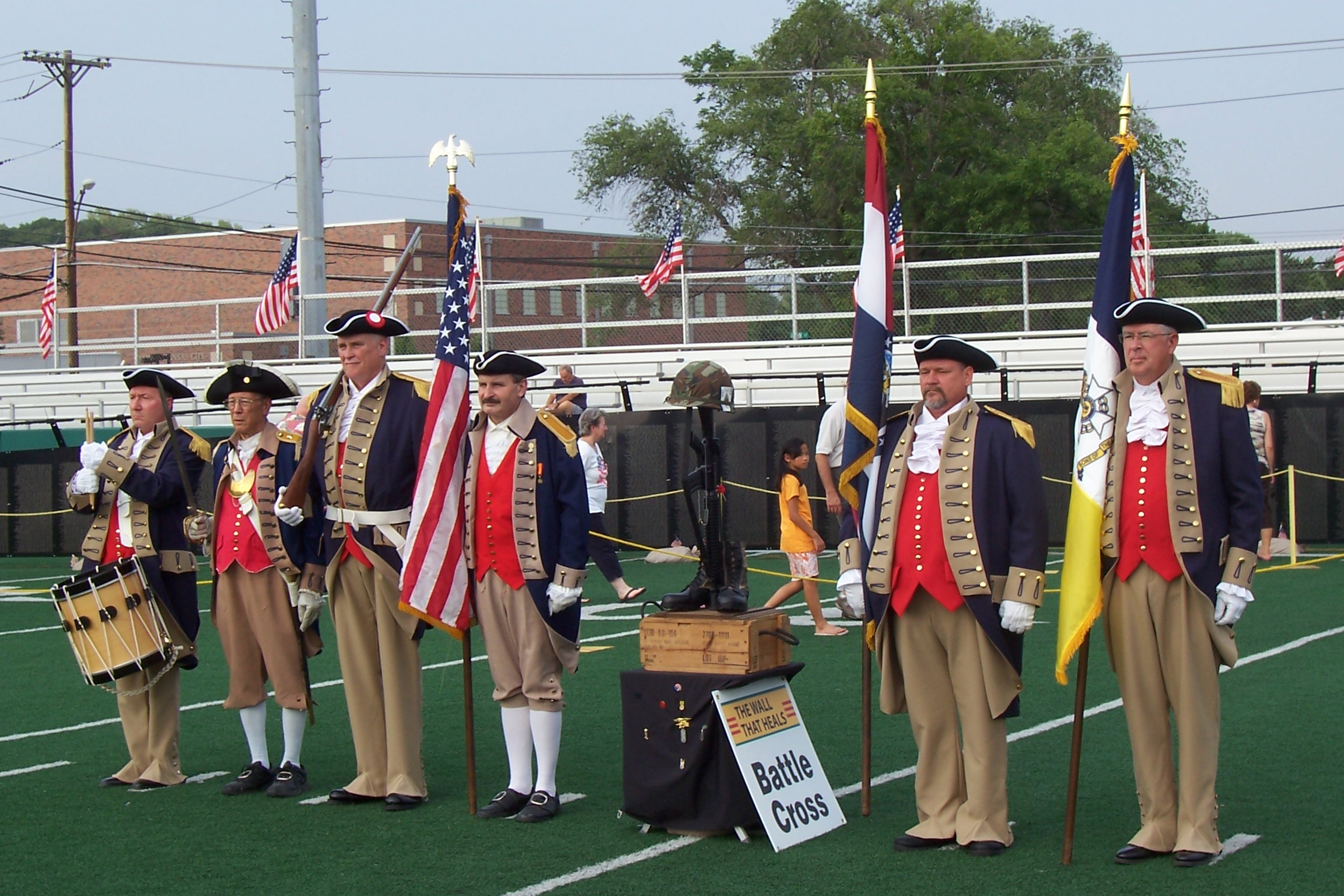 The MOSSAR Color Guard Team participated at the Closing Ceremony each day on June 28 - July 1, 2012 at ''The Wall That Heals'' which was held at North Kansas City High School Footbal Stadium in North Kansas City, MO. It is estimated that over 15,000 people attended this event over the four day period.