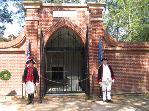 Pictured here is the MOSSAR Color Guard team, who also participated with the National Color Guard, stood vigil at George Washingtons Tomb on the grounds of Mount Vernon in Virginia on Saturday, September 8, 2012.