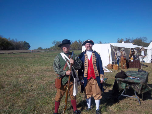 Shown here is the MOSSAR Color Guard Team participating in a Sons of the American Revolution Recruiting Event at the Nathan Boone Homestead Days  located at Ash Grove, Missouri on Saturday, October 15, 2011.