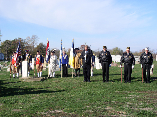 An American Revolution War Patriot Dedication for Patriot William McQuie, was held on Saturday, October 27, 2012 by the Bowling Green DAR Chapter.   The MOSSAR Color Guard from the Missouri Society of Sons of the American Revolution participated in the Dedication.  The Dedication for Patriot William McQuie was held at the Bowling Green City Cemetery in Bowling Green, Missouri.