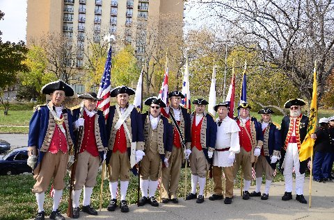 Pictured here is the MOSSAR Color Guard Team on Veterans Day 2013, who presented the National Colors at the Vietnam Veterans Memorial in Kansas City, MO.