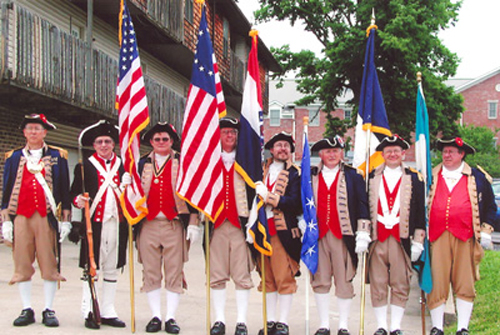 MOSSAR Color Guard Team at Commemorative Site Marking, Rachel Donelson Chapter, NSDAR at Springfield, Missouri on June 11, 2006