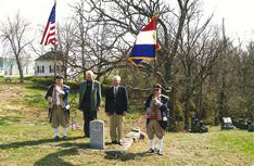 The MOSSAR Color Guard and the Martin Warren Chapter, is shown here participating on March 25, 2009 at the grave marker of Civil War veteran and Congressional Medal of Honor recipient John A. Fleonar, who is buried at Sunset Hill Cemetery, Warrensburg, MO. The Congressional Medal of Honor Recognition Day is a nationwide program to recognize Congressional Medal of Honor recipients.
