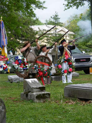 Pictured here is the MOSSAR Color Guard during the Judge Caleb Wallace Memorial Dedication in Louisville, Kentucky on May 2, 2009.