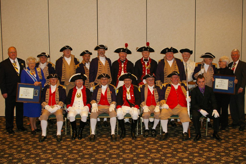 Pictured here is the MOSSAR and KSSSAR Color Guard Team, along with GWBC award recipients taken at the 26th Annual George Washington Birthday Celebration in Overland Park, KS on February 25, 2012.