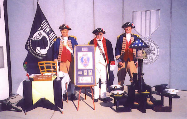 MOSSAR Color Guard Team on Veterans Day 2005. The team participated in the Veterans Day event located at the Vietnam Memorial in Kansas City, MO, which honors veterans of the Vietnam conflict