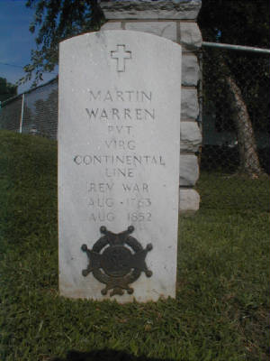 Martin Warren Grave Marker