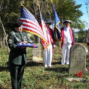 SFC William H. Linnell, Jr. Presenting U.S. Flag