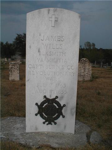 James Wills Grave Marker